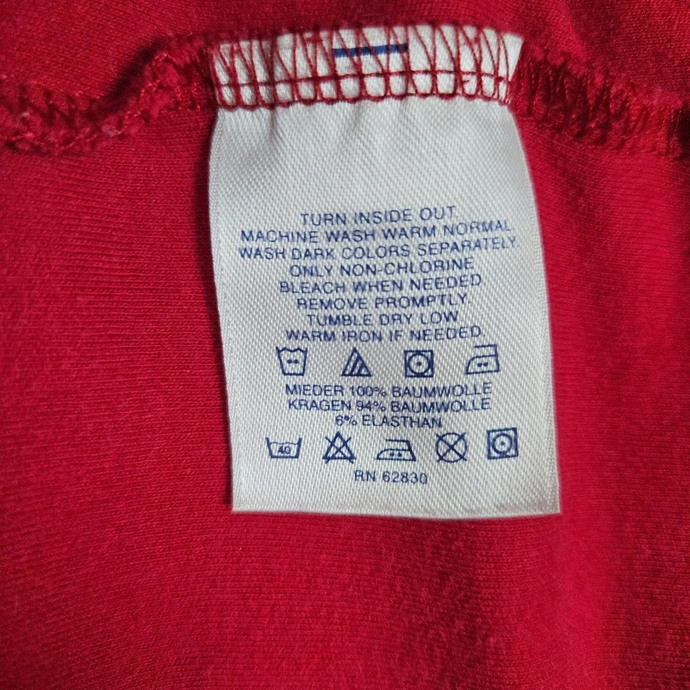 Lands End Men's Red Turtleneck Pullover Size XL/T 100%‎ Cotton Preppy FADING
